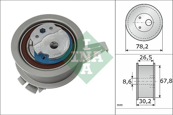 INA 531 0847 10 - Tensioner Pulley, timing belt car-mod.net