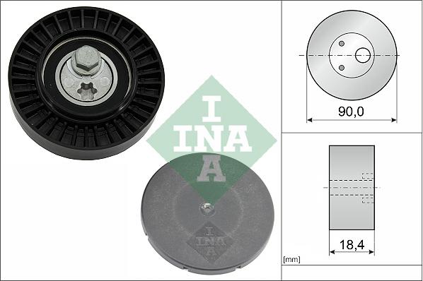 INA 531 0880 10 - Pulley, v-ribbed belt car-mod.net