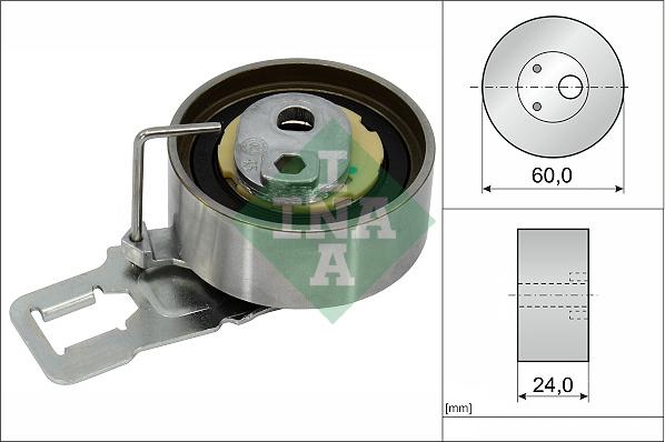 INA 531 0829 10 - Tensioner Pulley, timing belt car-mod.net