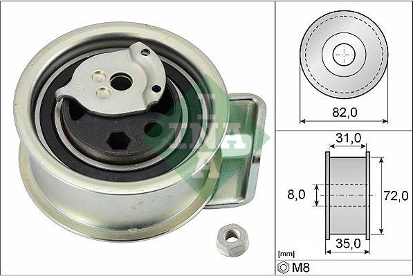 INA 531 0396 20 - Tensioner Pulley, timing belt car-mod.net