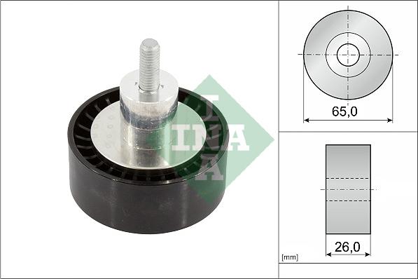 INA 532 0908 10 - Pulley, v-ribbed belt car-mod.net