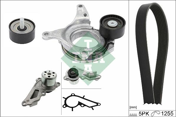 INA 529 0544 30 - Water Pump + V-Ribbed Belt Set car-mod.net