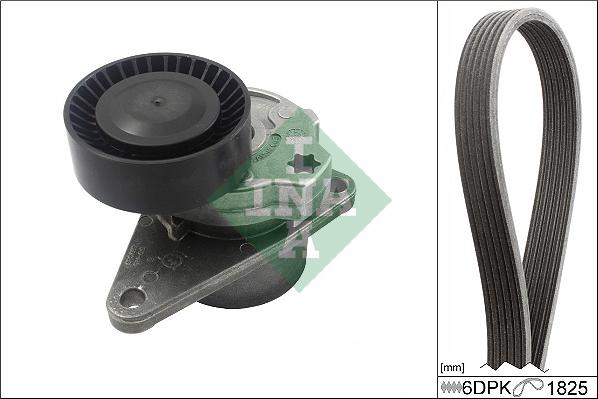 INA 529 0557 10 - V-Ribbed Belt Set car-mod.net
