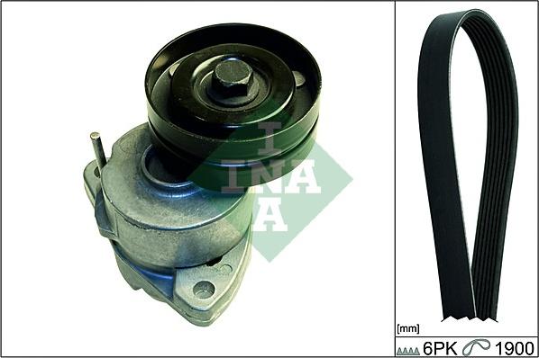 INA 529 0091 10 - V-Ribbed Belt Set car-mod.net