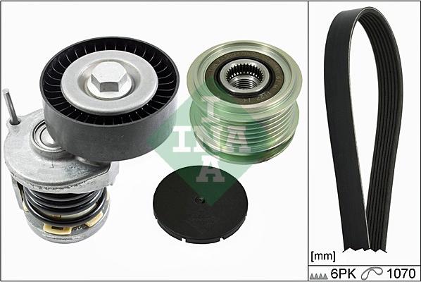 INA 529 0098 10 - V-Ribbed Belt Set car-mod.net