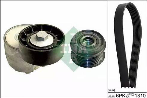INA 529 0106 10 - V-Ribbed Belt Set car-mod.net