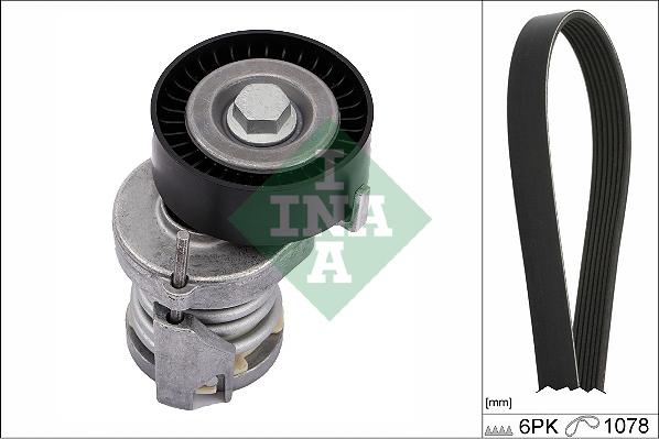 INA 529 0103 10 - V-Ribbed Belt Set car-mod.net