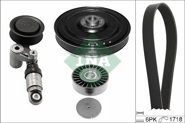 INA 529 0182 10 - V-Ribbed Belt Set car-mod.net