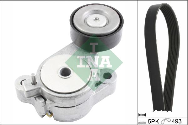 INA 529 0340 10 - V-Ribbed Belt Set car-mod.net