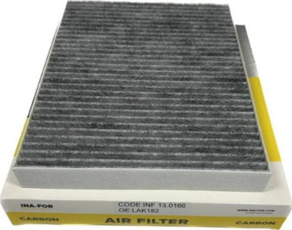 INA-FOR INF13.0166 - Filter, interior air car-mod.net