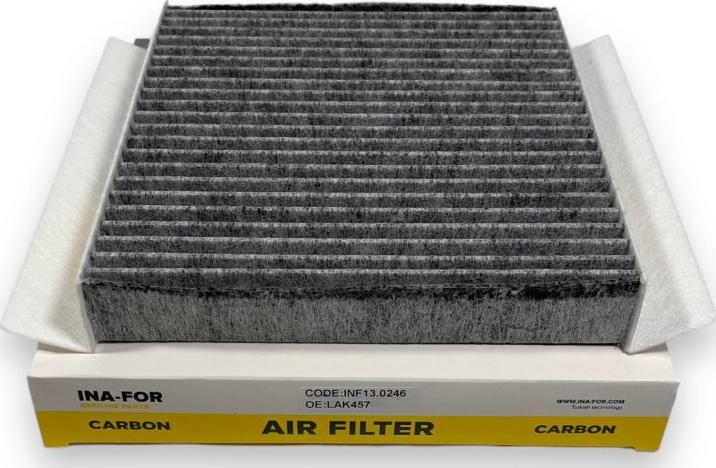 INA-FOR INF13.0246 - Filter, interior air car-mod.net