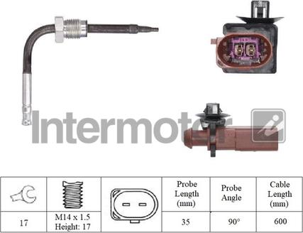 INTERMOTOR 27444 - Sensor of exhaust gas Temperature car-mod.net