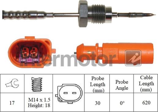 INTERMOTOR 27445 - Sensor of exhaust gas Temperature car-mod.net