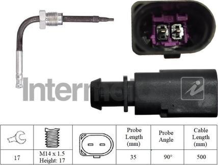 INTERMOTOR 27443 - Sensor of exhaust gas Temperature car-mod.net