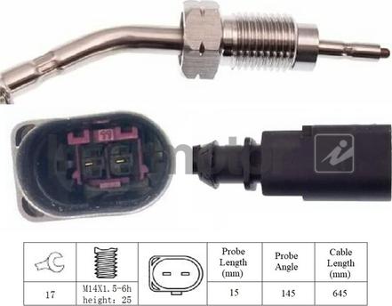INTERMOTOR 27003 - Sensor of exhaust gas Temperature car-mod.net