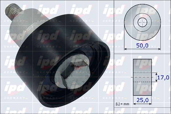 IPD 15-3916 - Deflection / Guide Pulley, timing belt car-mod.net