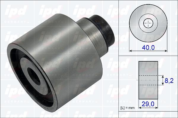 IPD 15-3802 - Deflection / Guide Pulley, timing belt car-mod.net