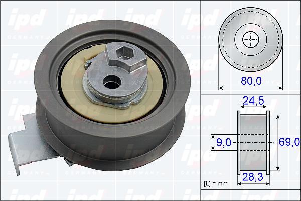 IPD 15-3818 - Tensioner Pulley, timing belt car-mod.net
