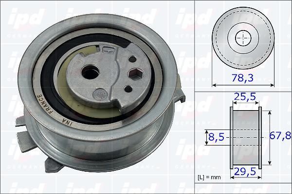 IPD 15-3755 - Tensioner Pulley, timing belt car-mod.net