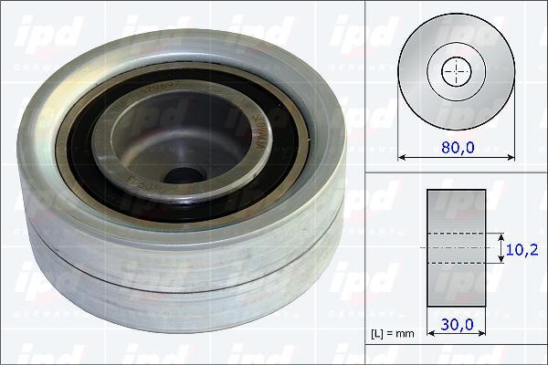 IPD 15-3713 - Deflection / Guide Pulley, timing belt car-mod.net