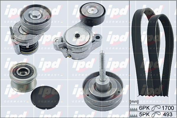 IPD 20-1880 - V-Ribbed Belt Set car-mod.net