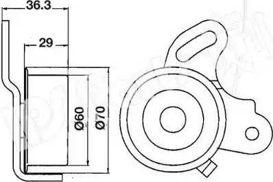 IPS Parts ITB-6511 - Tensioner, timing belt car-mod.net