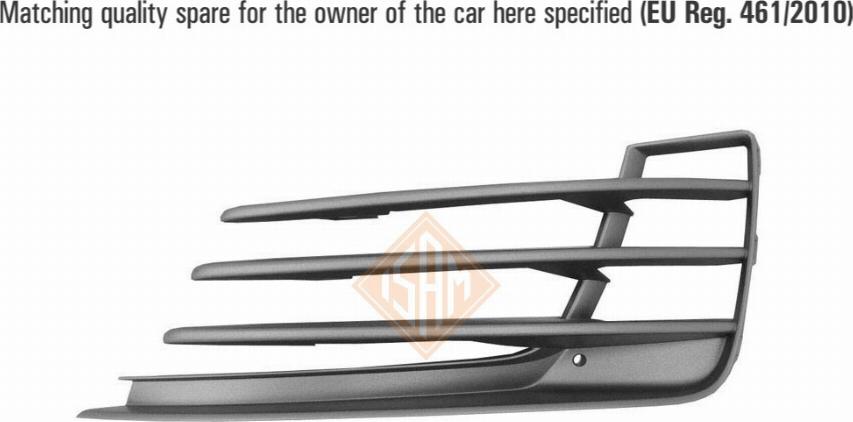 CARRO 890004812 - Ventilation Grille, bumper car-mod.net