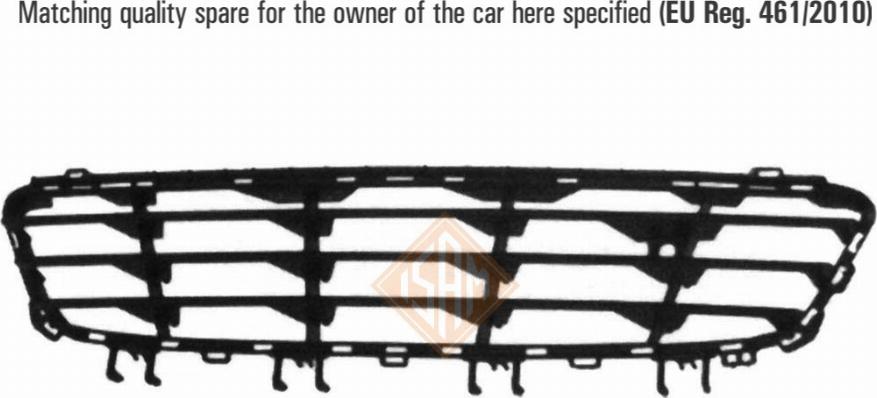 CARRO 047104800 - Ventilation Grille, bumper car-mod.net