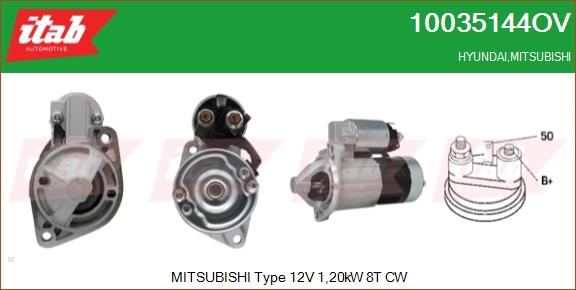 ITAB AUTOMOTIVE 10035144OV - Starter car-mod.net