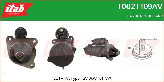 ITAB AUTOMOTIVE 10021109AV - Starter car-mod.net