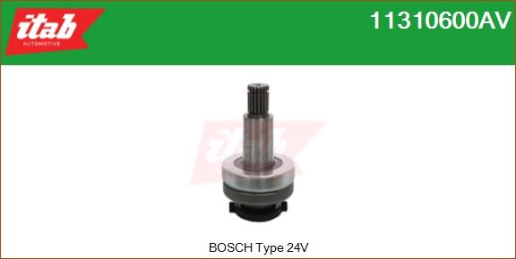 ITAB AUTOMOTIVE 11310600AV - Bendix, starter pinion car-mod.net