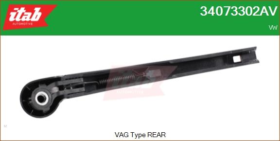 ITAB AUTOMOTIVE 34073302AV - Wiper Arm, window cleaning car-mod.net