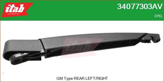 ITAB AUTOMOTIVE 34077303AV - Wiper Arm, window cleaning car-mod.net
