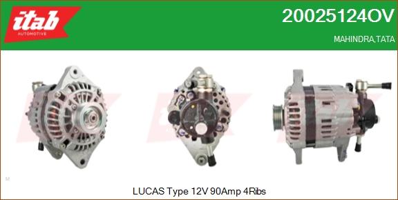 ITAB AUTOMOTIVE 20025124OV - Alternator car-mod.net