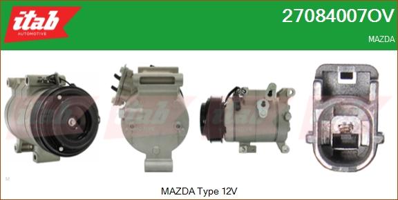 ITAB AUTOMOTIVE 27084007OV - Compressor, air conditioning car-mod.net