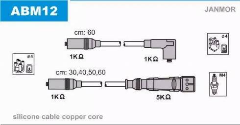 Janmor ABM12 - Ignition Cable Kit car-mod.net