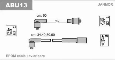 Janmor ABU13 - Ignition Cable Kit car-mod.net