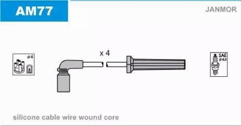 Janmor AM77 - Ignition Cable Kit car-mod.net