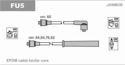 Janmor FU5 - Ignition Cable Kit car-mod.net