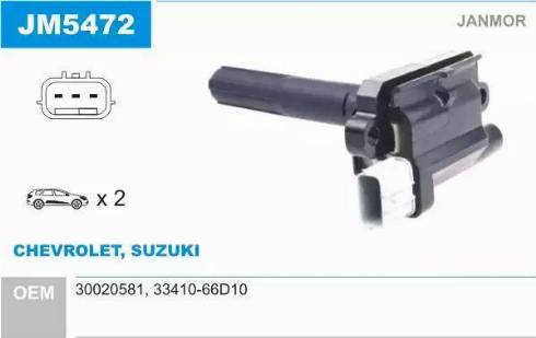 Janmor JM5472 - Ignition Coil car-mod.net