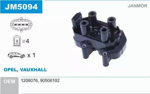 Janmor JM5094 - Ignition Coil car-mod.net