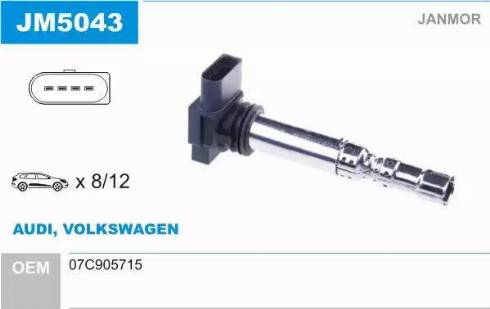 Janmor JM5043 - Ignition Coil car-mod.net