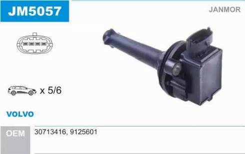 Janmor JM5057 - Ignition Coil car-mod.net
