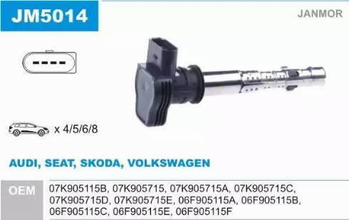 Janmor JM5014 - Ignition Coil car-mod.net
