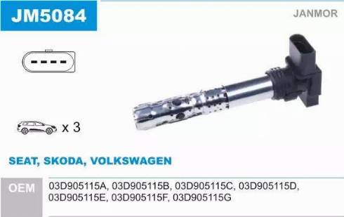 Janmor JM5084 - Ignition Coil car-mod.net