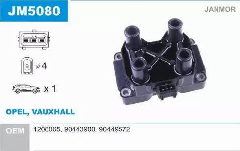 Janmor JM5080 - Ignition Coil car-mod.net
