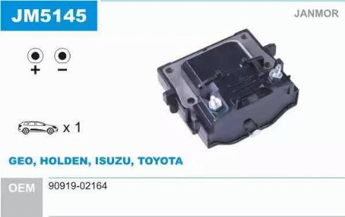 Janmor JM5145 - Ignition Coil car-mod.net