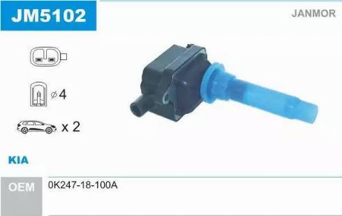 Janmor JM5102 - Ignition Coil car-mod.net