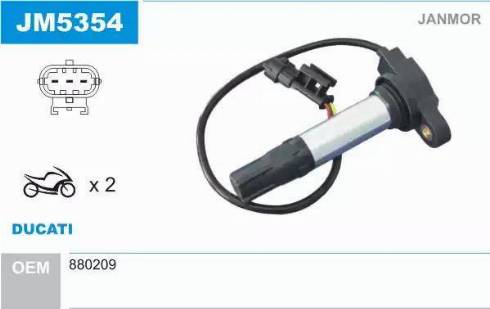 Janmor JM5354 - Ignition Coil car-mod.net