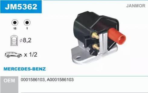 Janmor JM5362 - Ignition Coil car-mod.net